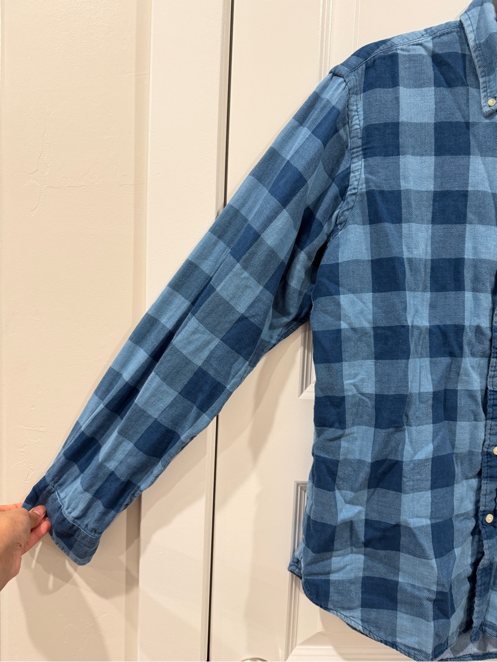 Polo by Ralph Lauren Men’s Blue Classic Fit Plaid Double Faced Shirt sz L - Picture 9 of 11
